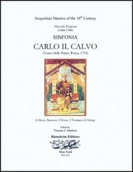 Carlo Il Calvo Study Scores sheet music cover